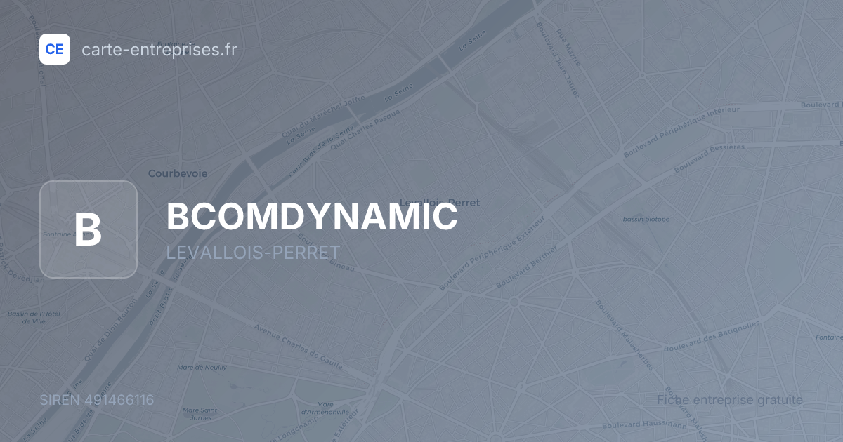 BCOMDYNAMIC — 491466116 — fiche entreprise