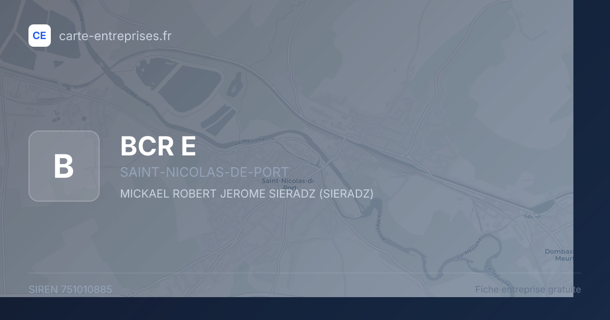BCR E — 751010885 — fiche entreprise