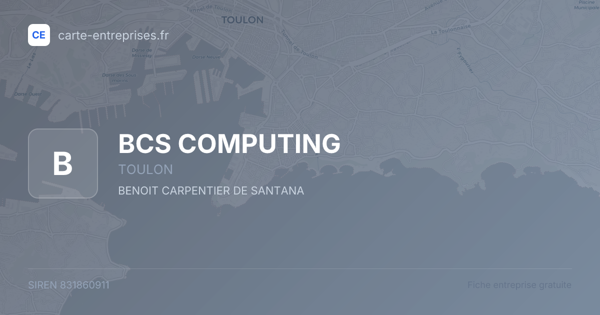 BCS COMPUTING — 831860911 — fiche entreprise
