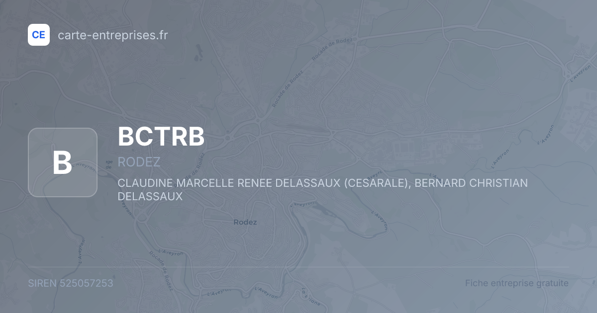 BCTRB — 525057253 — fiche entreprise