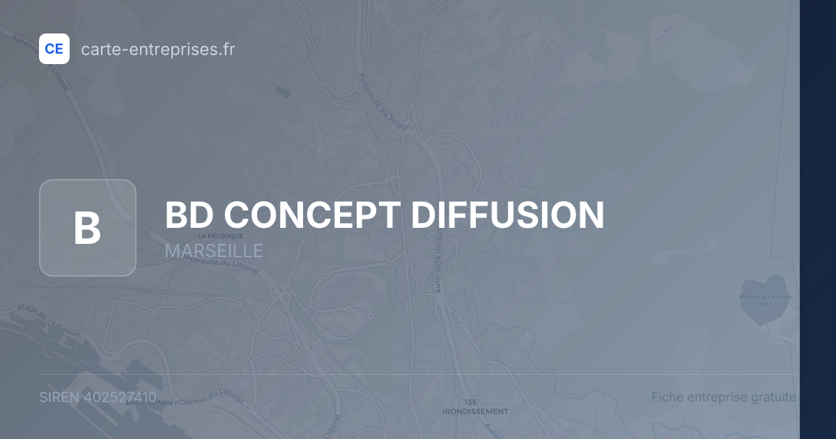 BD CONCEPT DIFFUSION — 402527410 — fiche entreprise