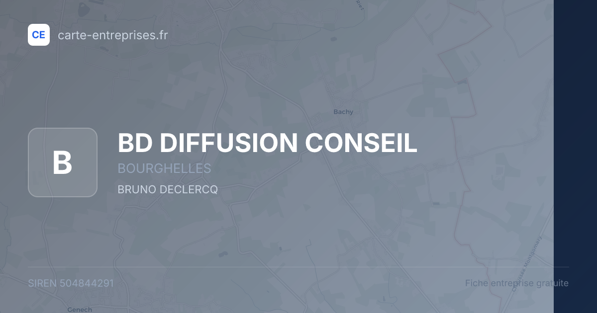 BD DIFFUSION CONSEIL — 504844291 — fiche entreprise