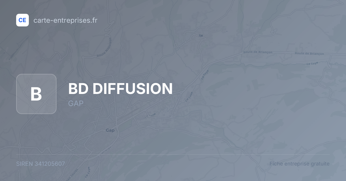 BD DIFFUSION — 341205607 — fiche entreprise