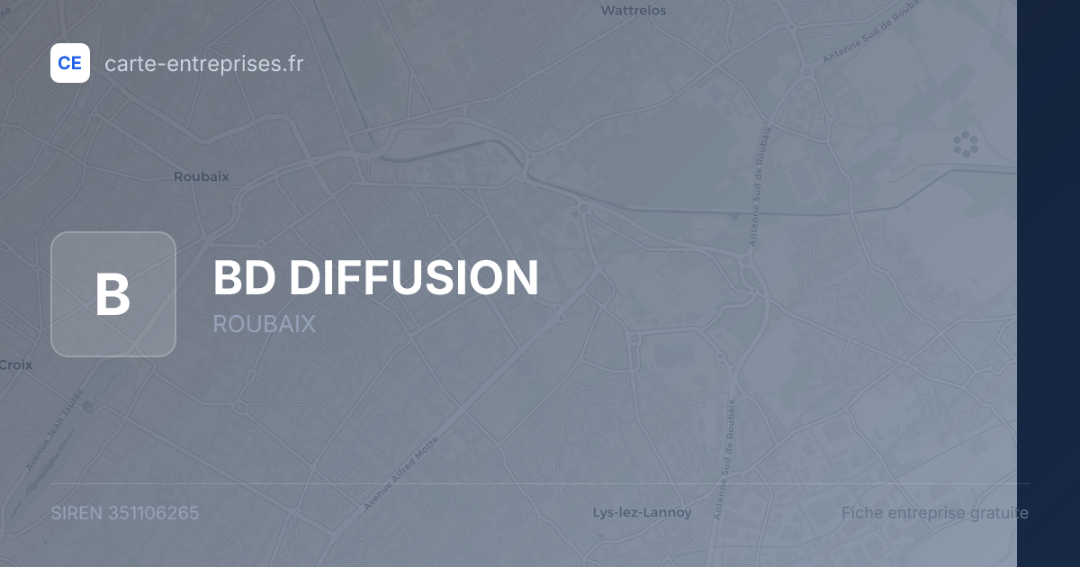 BD DIFFUSION — 351106265 — fiche entreprise