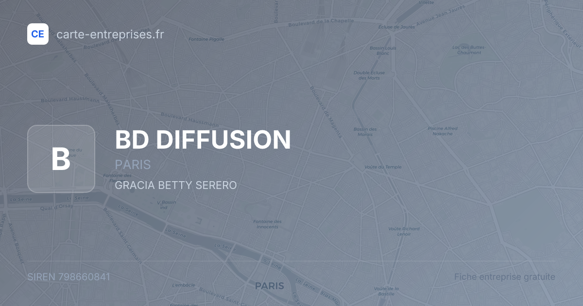 BD DIFFUSION — 798660841 — fiche entreprise
