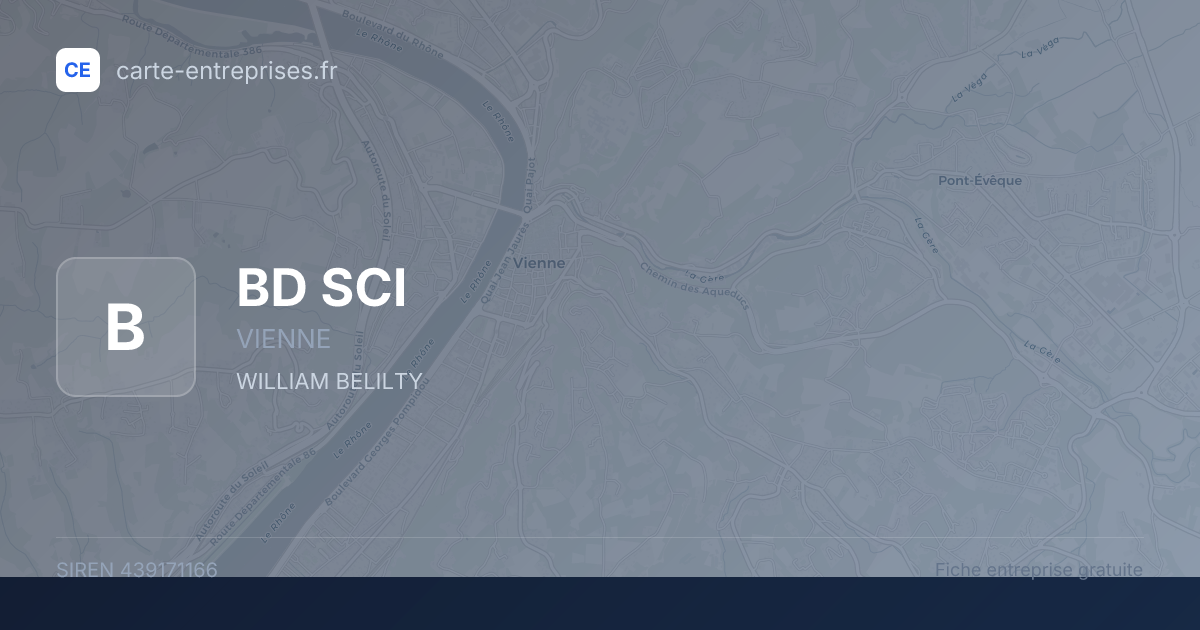 BD SCI — 439171166 — fiche entreprise