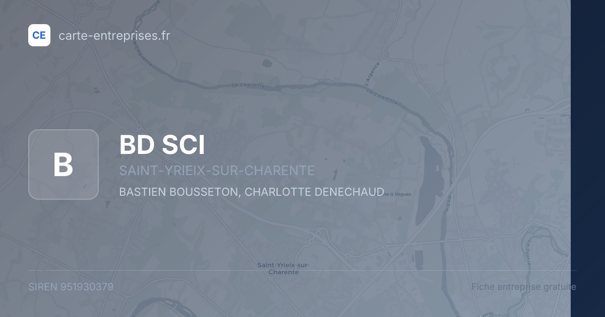 BD SCI — 951930379 — fiche entreprise