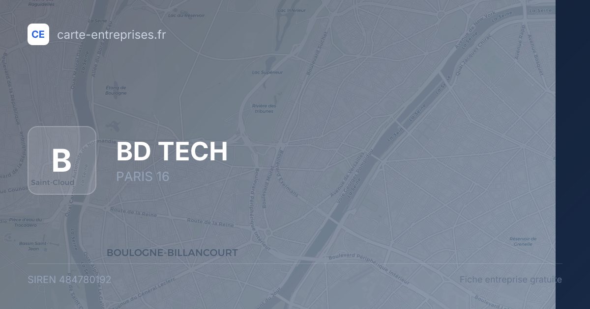 BD TECH — 484780192 — fiche entreprise