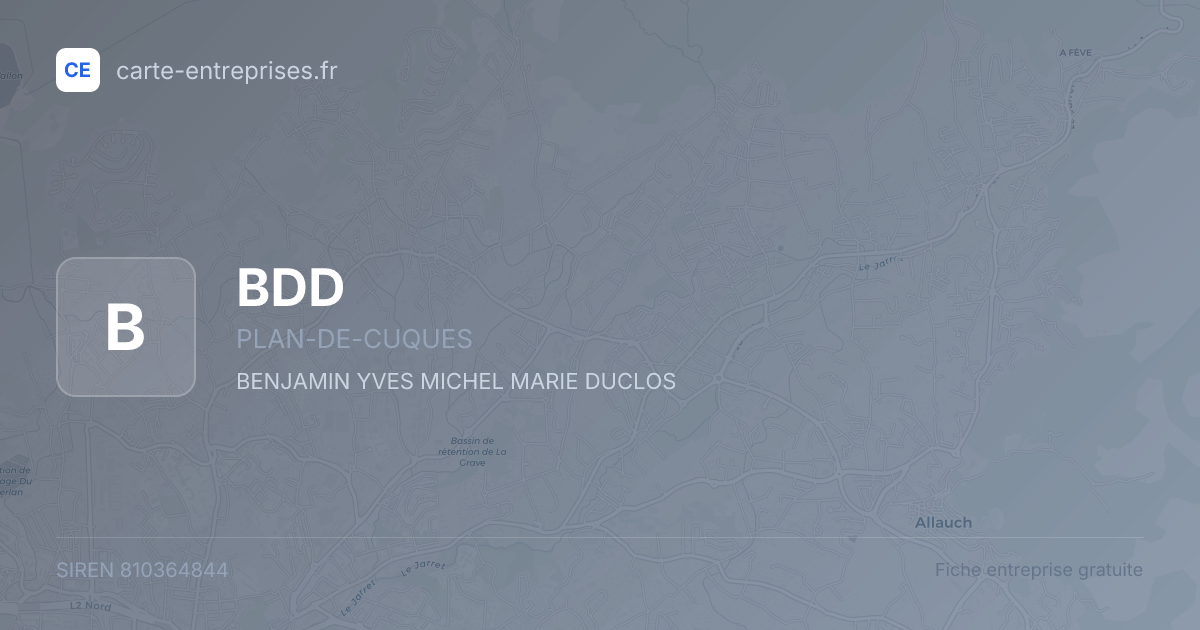 BDD — 810364844 — fiche entreprise