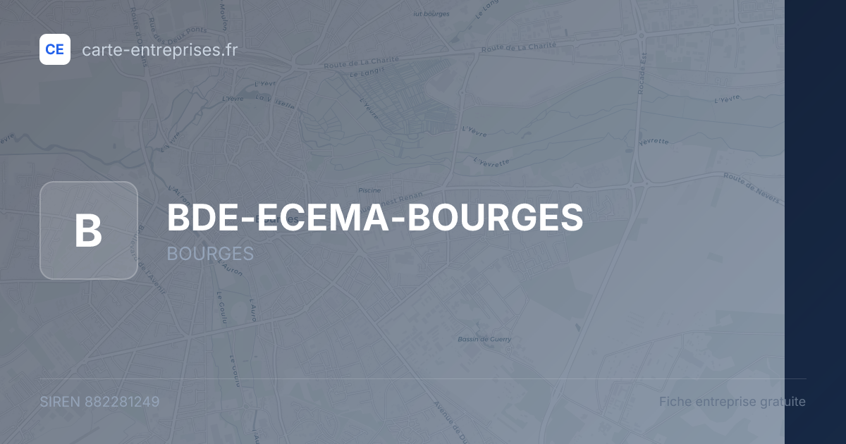BDE-ECEMA-BOURGES — 882281249 — fiche entreprise