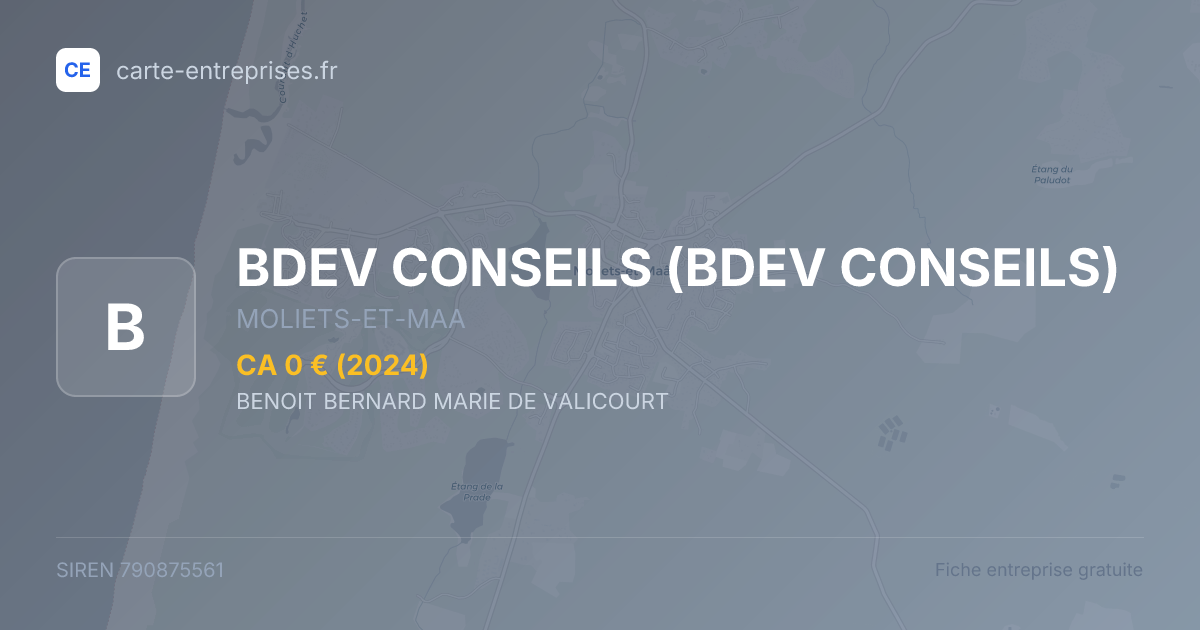 BDEV CONSEILS — 790875561 — fiche entreprise