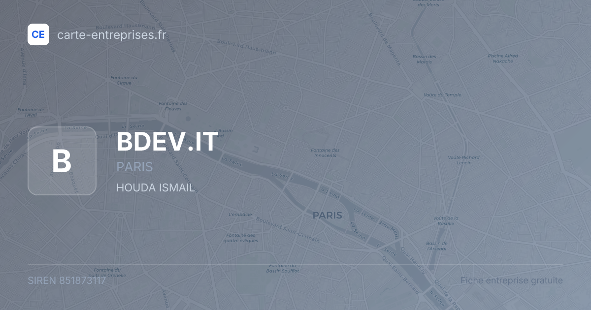BDEV.IT — 851873117 — fiche entreprise