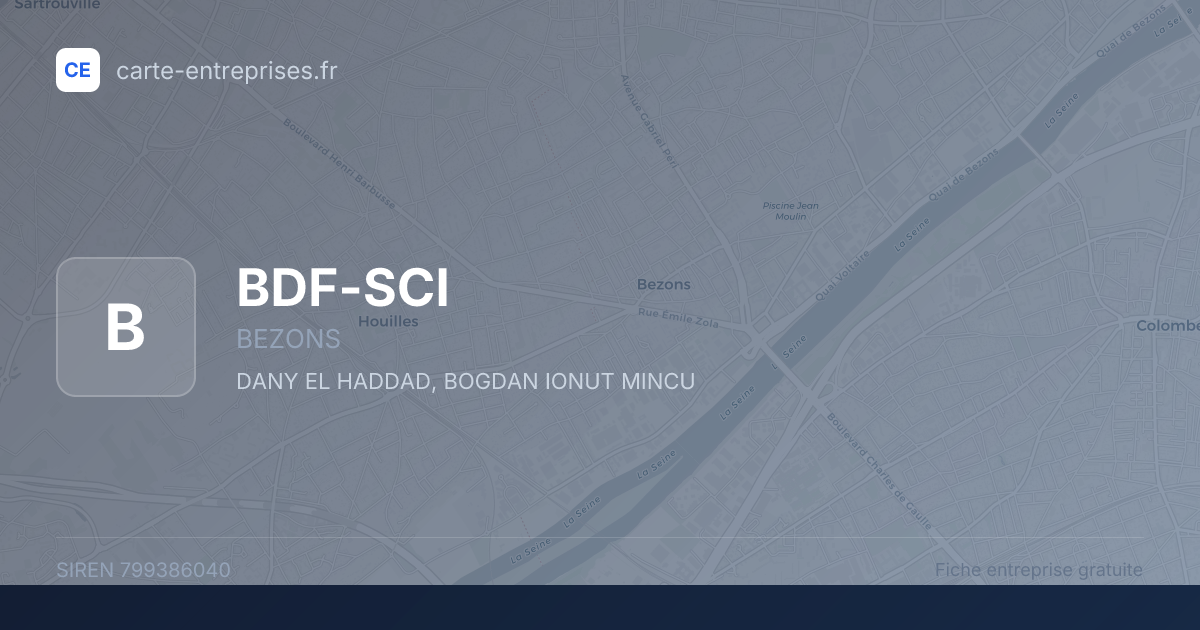 BDF-SCI — 799386040 — fiche entreprise