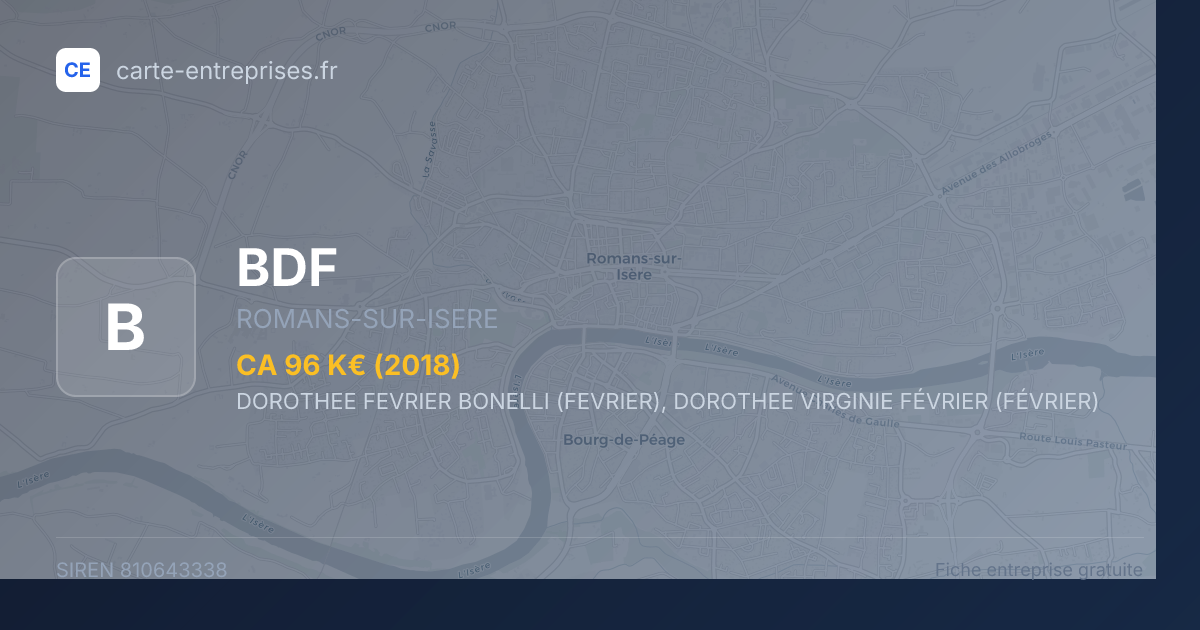 BDF — 810643338 — fiche entreprise