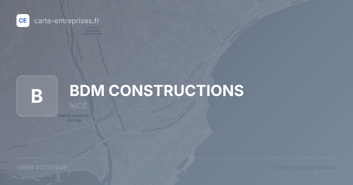 BDM CONSTRUCTIONS — 352321848 — fiche entreprise