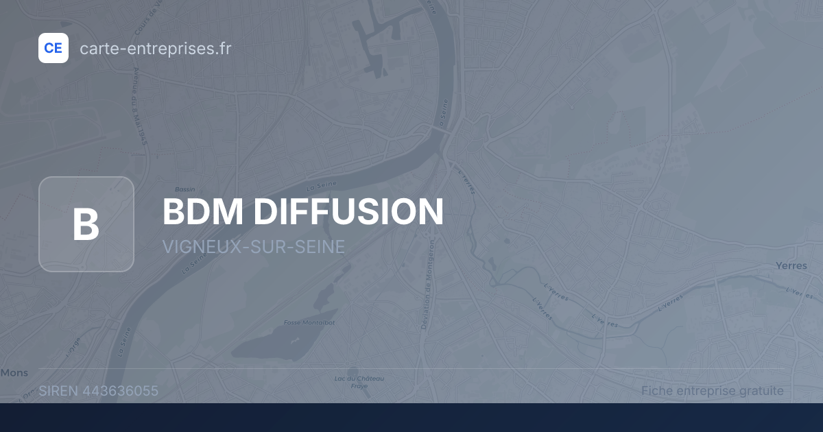 BDM DIFFUSION — 443636055 — fiche entreprise