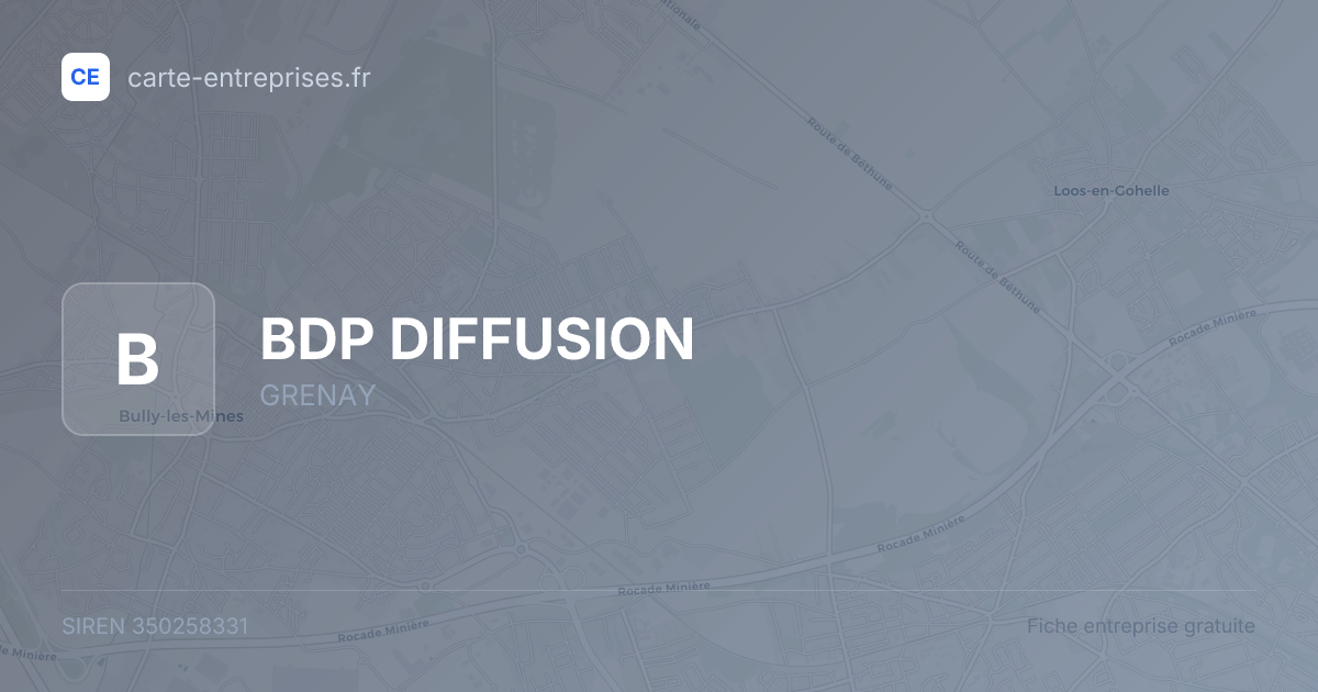 BDP DIFFUSION — 350258331 — fiche entreprise