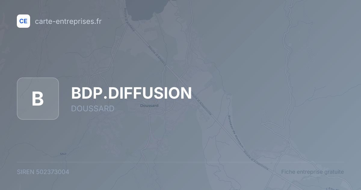 BDP.DIFFUSION — 502373004 — fiche entreprise