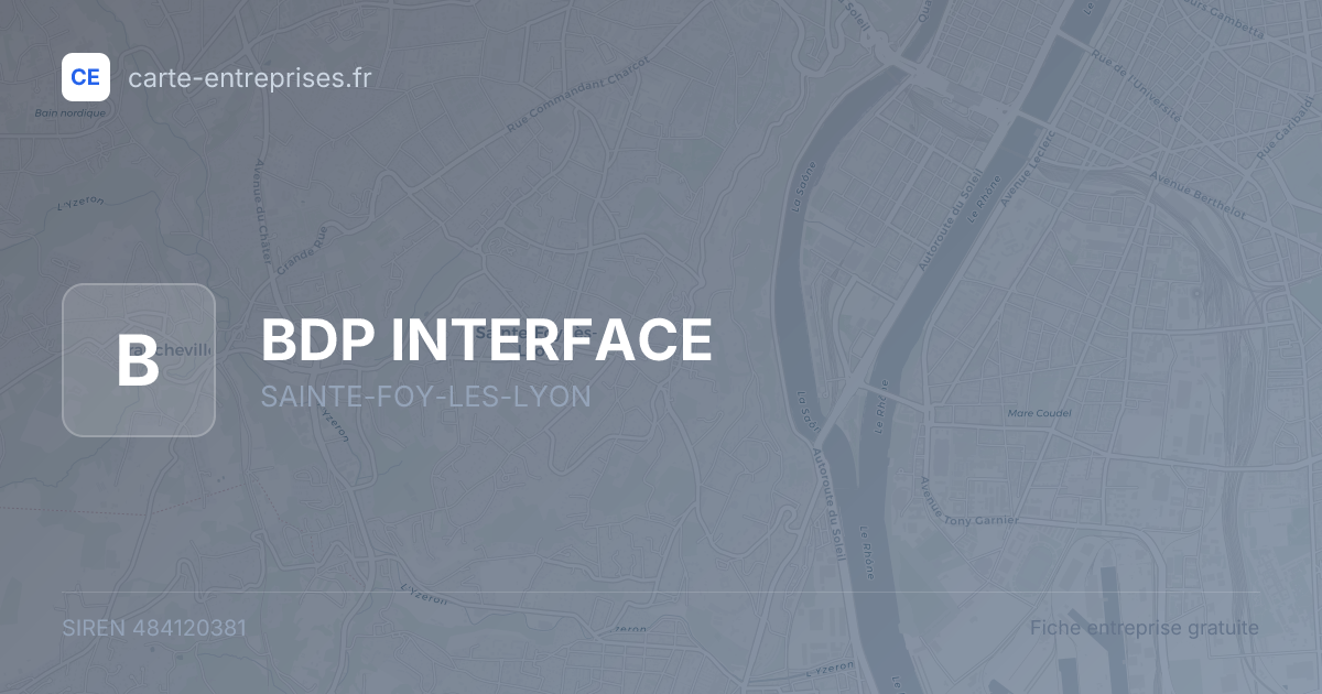 BDP INTERFACE — 484120381 — fiche entreprise