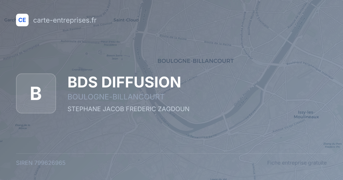 BDS DIFFUSION — 799626965 — fiche entreprise