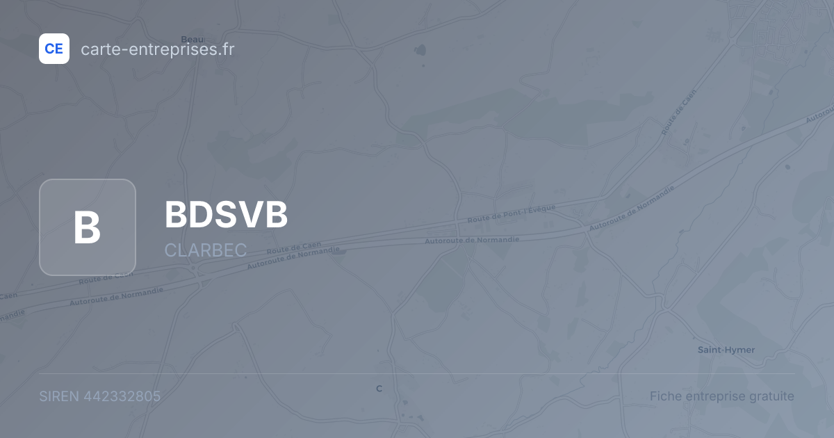 BDSVB — 442332805 — fiche entreprise