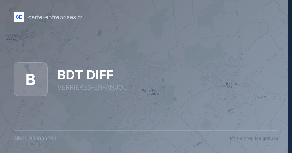 BDT DIFF — 935036293 — fiche entreprise