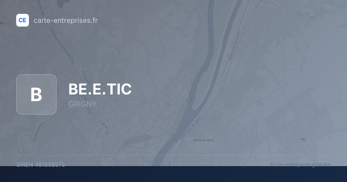 BE.E.TIC — 481858975 — fiche entreprise
