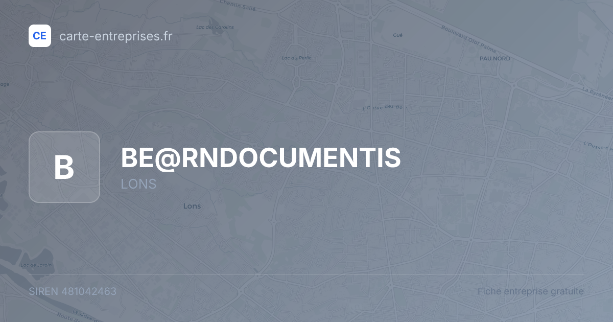 BE@RNDOCUMENTIS — 481042463 — fiche entreprise