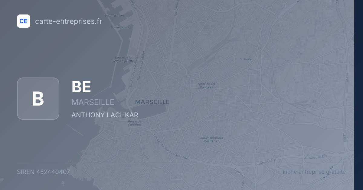 BE — 452440407 — fiche entreprise