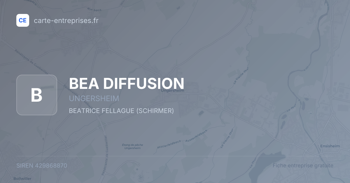 BEA DIFFUSION — 429868870 — fiche entreprise