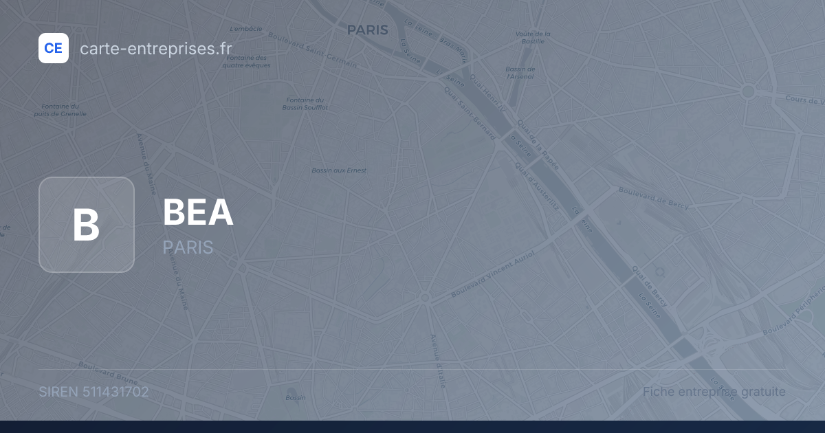 BEA — 511431702 — fiche entreprise