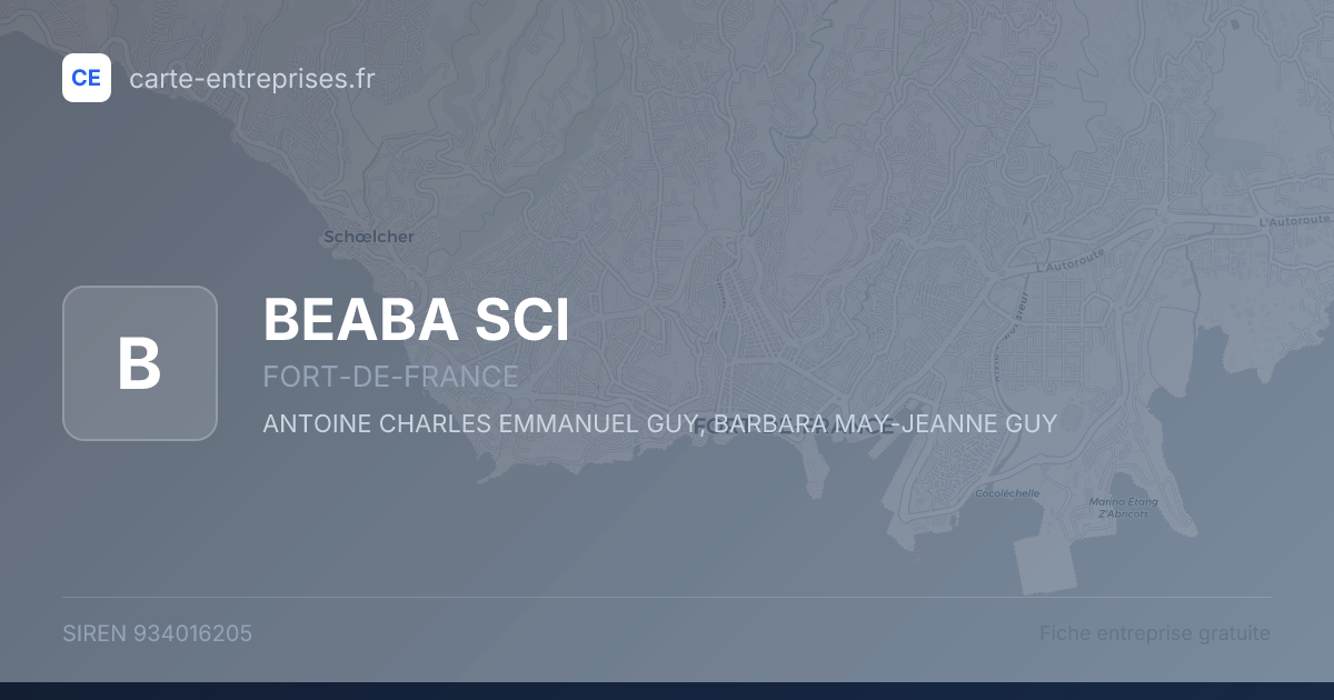 BEABA SCI — 934016205 — fiche entreprise