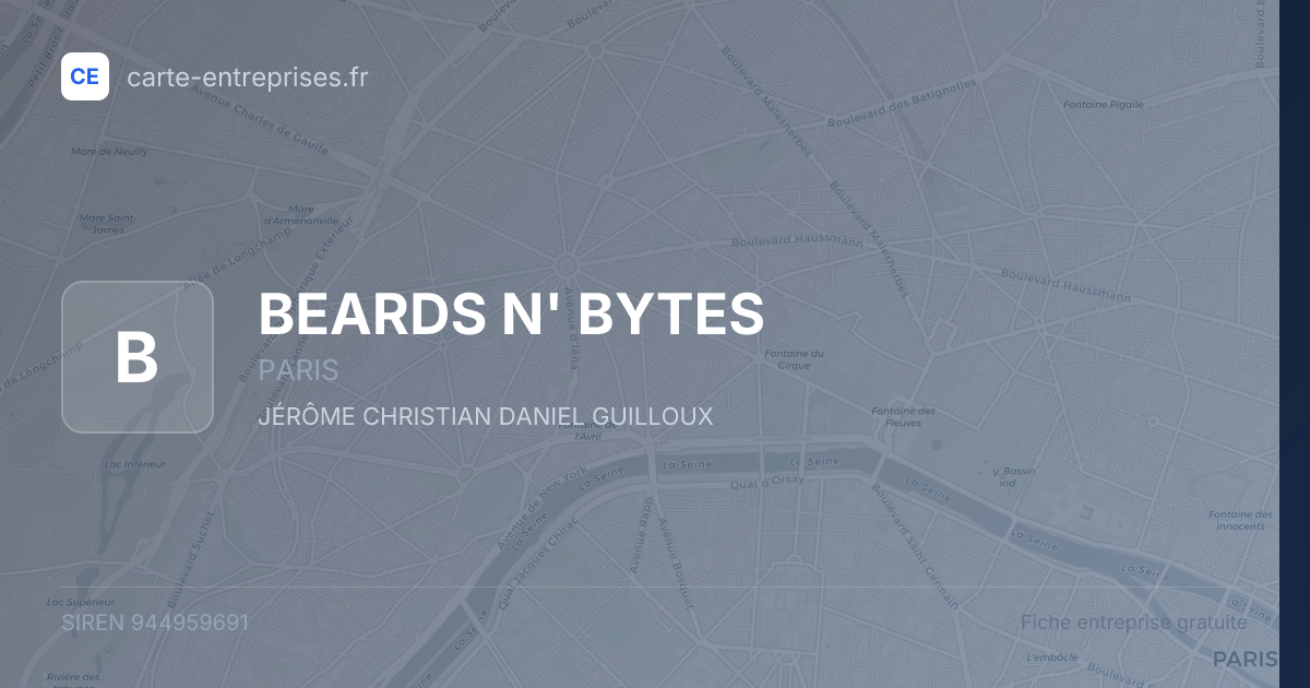 BEARDS N' BYTES — 944959691 — fiche entreprise