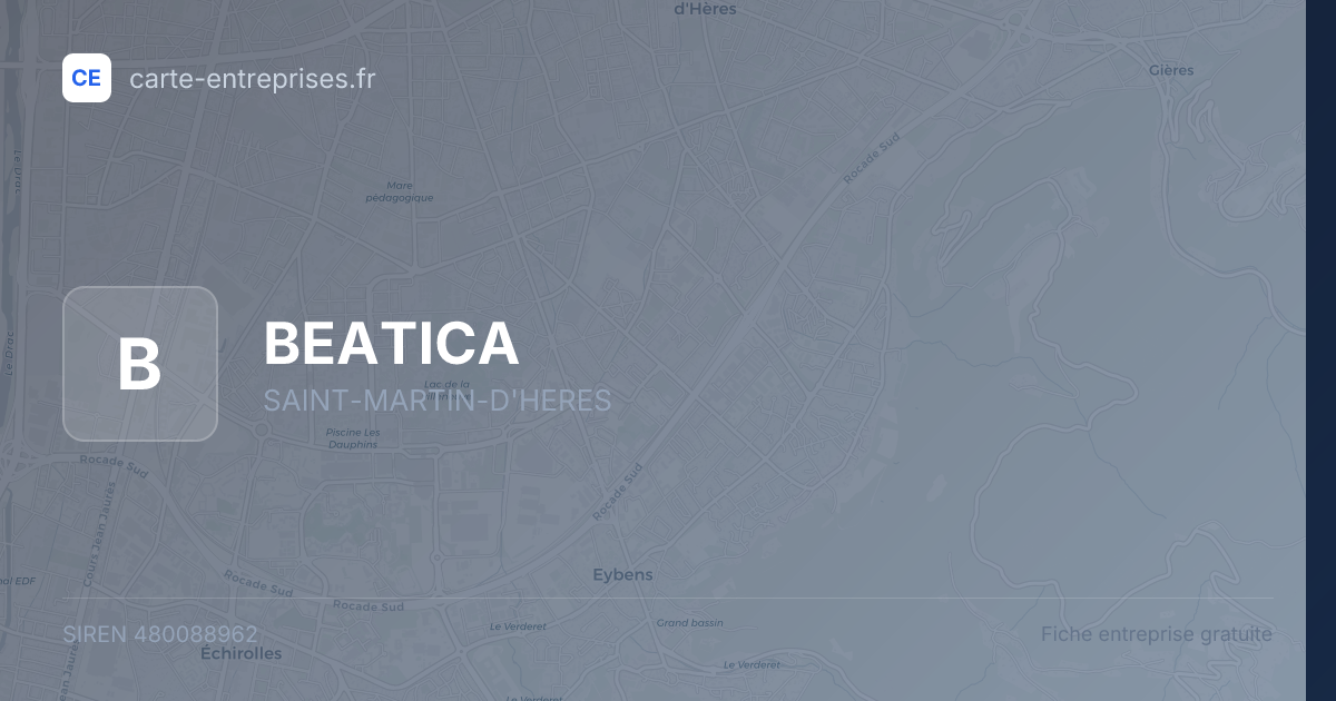 BEATICA — 480088962 — fiche entreprise