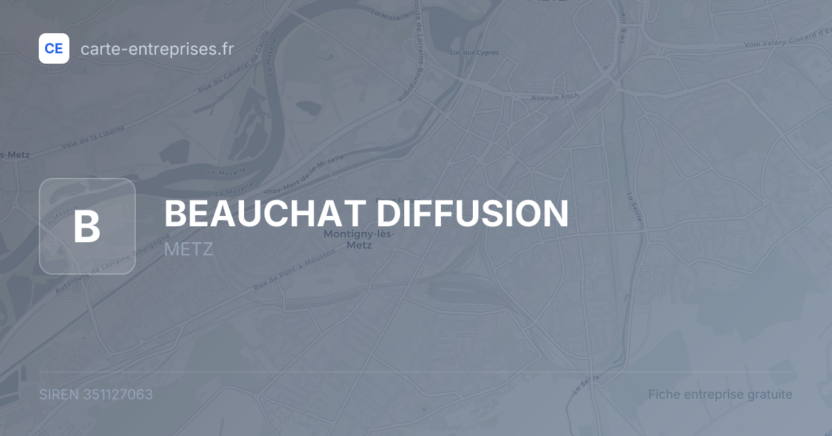 BEAUCHAT DIFFUSION — 351127063 — fiche entreprise
