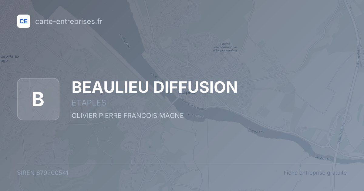 BEAULIEU DIFFUSION — 879200541 — fiche entreprise