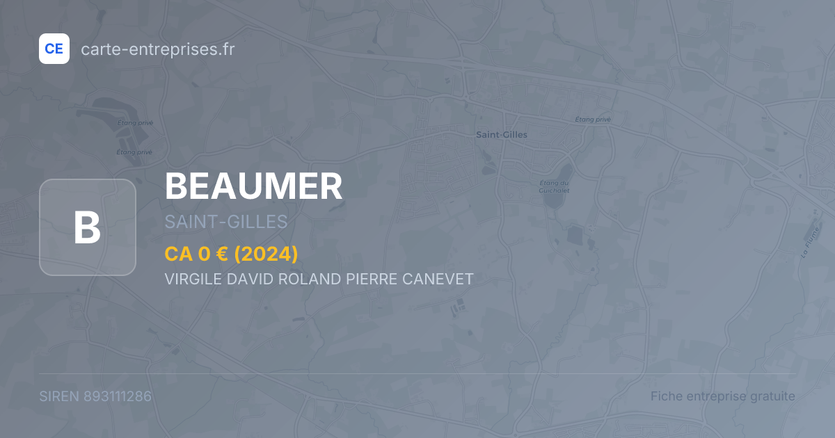 BEAUMER — 893111286 — fiche entreprise