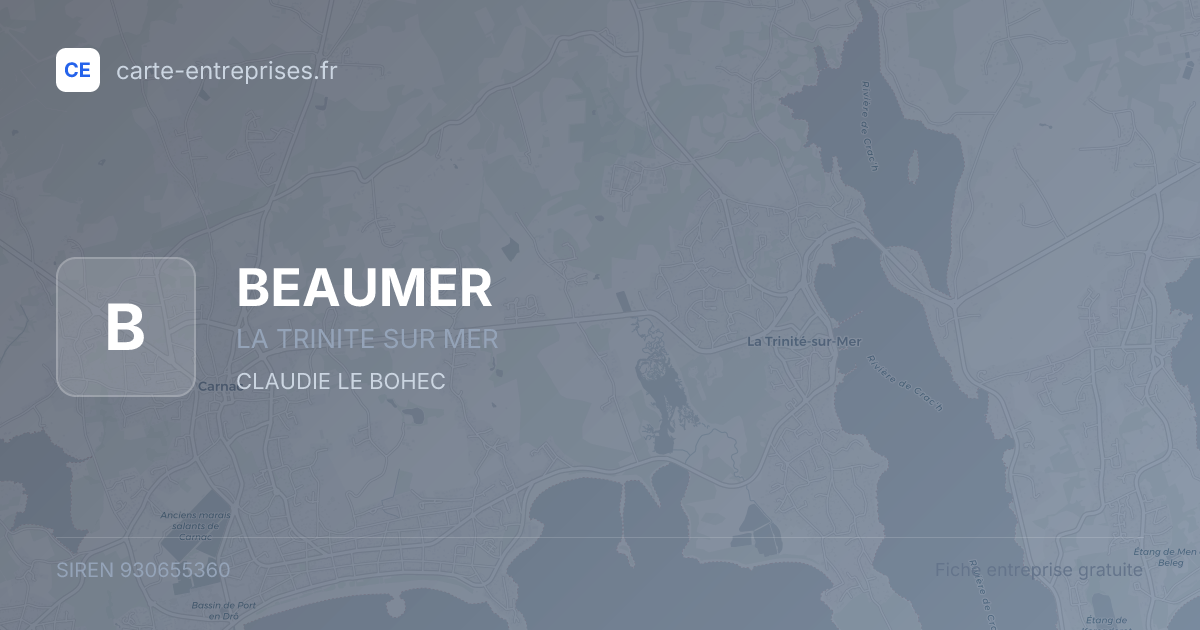 BEAUMER — 930655360 — fiche entreprise