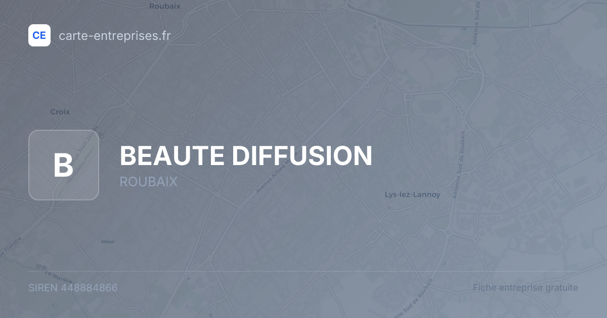 BEAUTE DIFFUSION — 448884866 — fiche entreprise