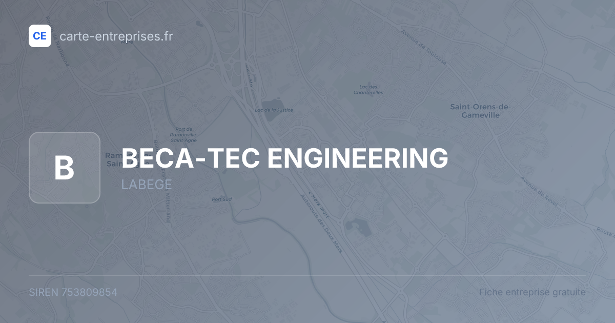 BECA-TEC ENGINEERING — 753809854 — fiche entreprise