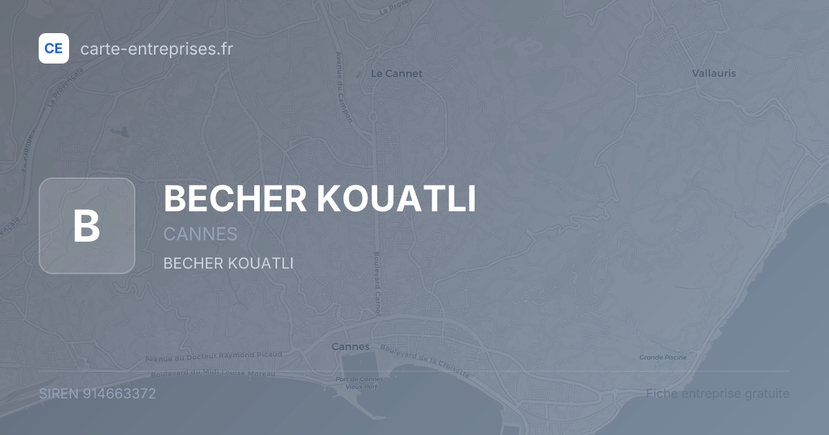 BECHER KOUATLI — 914663372 — fiche entreprise