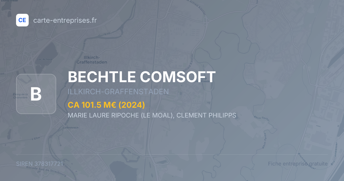 BECHTLE COMSOFT — 378317721 — fiche entreprise