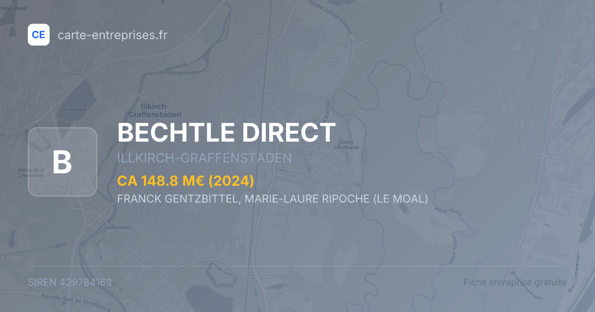 BECHTLE DIRECT — 429784168 — fiche entreprise