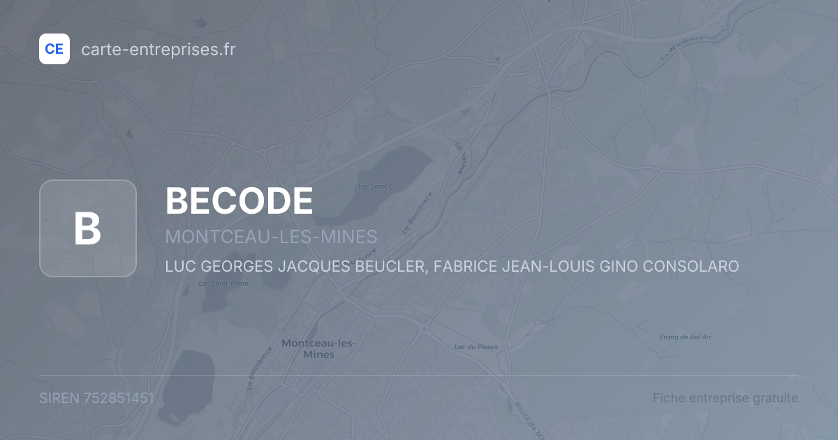 BECODE — 752851451 — fiche entreprise
