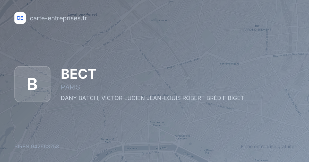 BECT — 942663758 — fiche entreprise