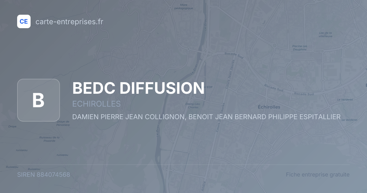 BEDC DIFFUSION — 884074568 — fiche entreprise