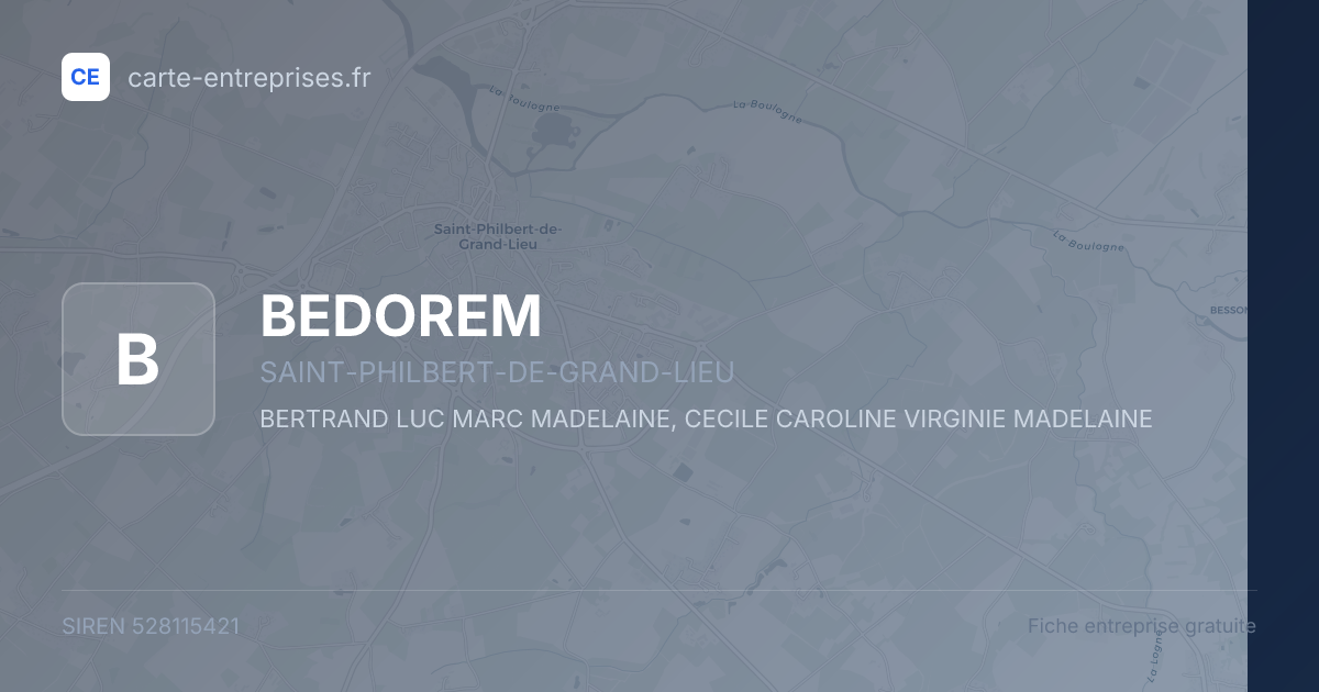 BEDOREM — 528115421 — fiche entreprise