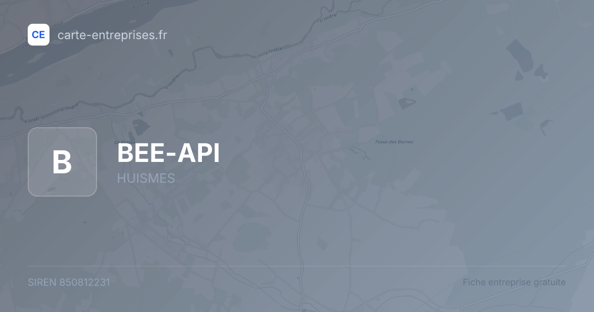 BEE-API — 850812231 — fiche entreprise