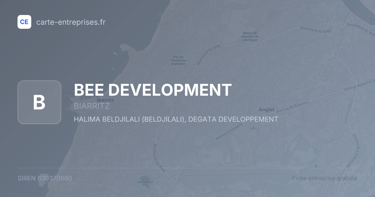 BEE DEVELOPMENT — 830370680 — fiche entreprise