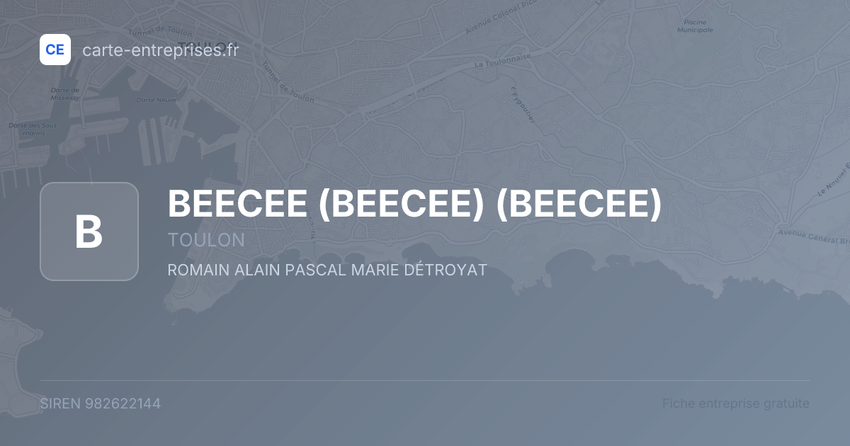BEECEE (BEECEE) (BEECEE) — 982622144 — fiche entreprise